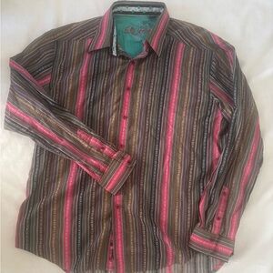 Robert Graham Mens 2XL Button Shirt Flip Cuff EUC